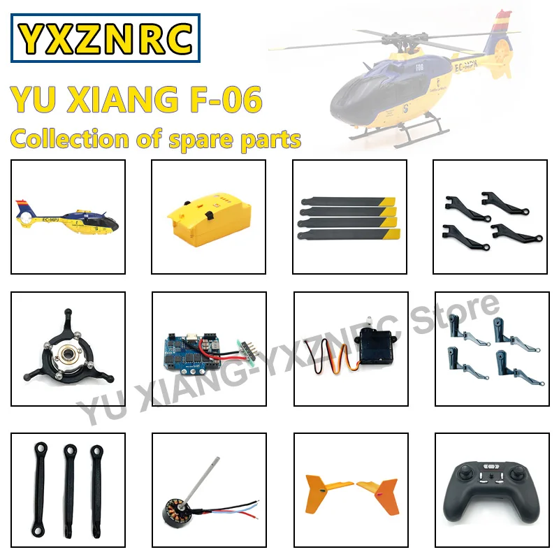 

Весы для фюзеляжа YU XIANG EC135 F06 6CH RC вертолет все запасные части корпус батарея дистанционное управление лопастное лезвие главная ось lam