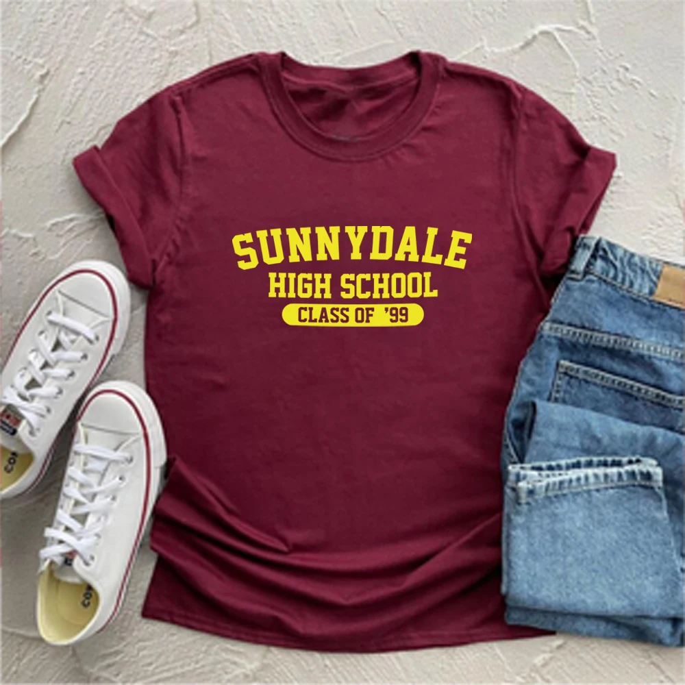 

Sunnydale High School Class of '99 T Shirt Buffy The Vampire Slayer Shirt Aesthetic Sunnydale Tee Unisex Short Sleeve Tops