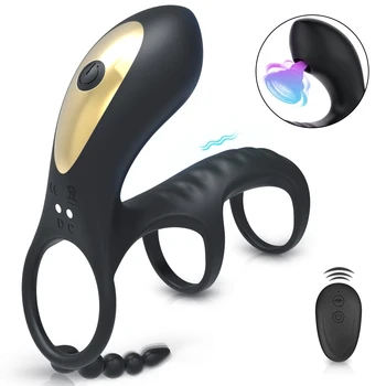 Male Penis Ring Suction Vibrator For Couples Vibrating Locking Ring Delay Ejaculation Cock Ring G-Spot Vagina Clit Sucker Rings Male Penis Ring Suction Vibrator For Couples Vibrating Locking Ring Delay Ejaculation Cock Ring G Spot