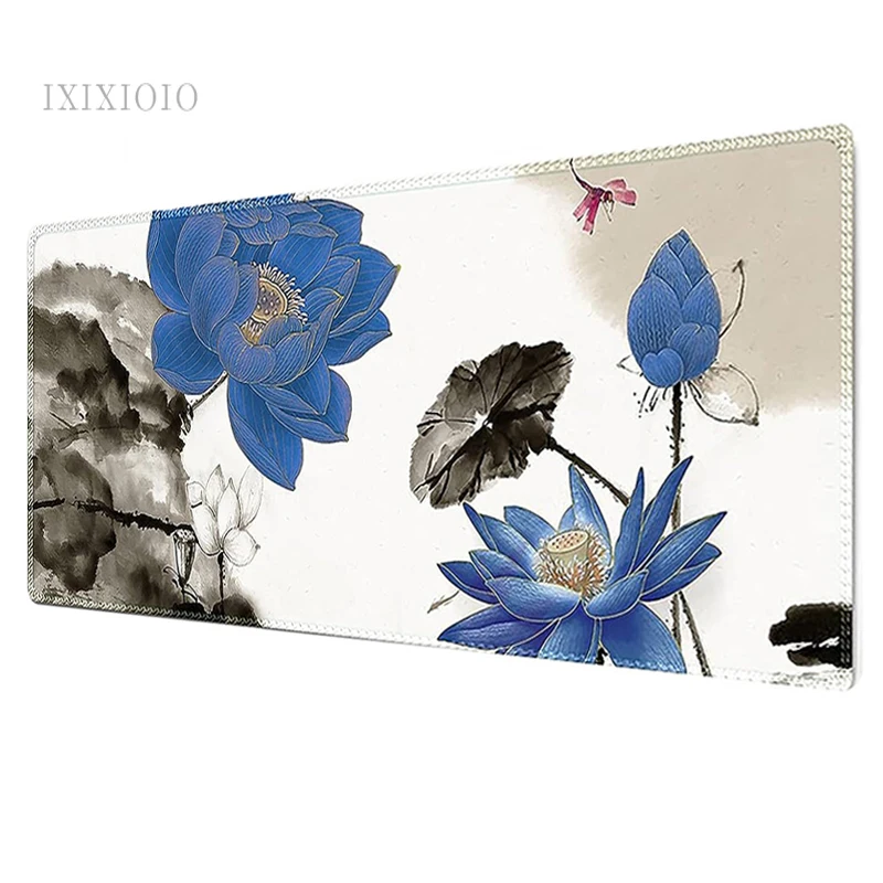 

Коврик для мыши с цветами и чернилами, большой игровой коврик для мыши, размер XL, HD, под заказ, для дома, XXL, коврик для мыши, ковер, офисный коврик из натурального каучука