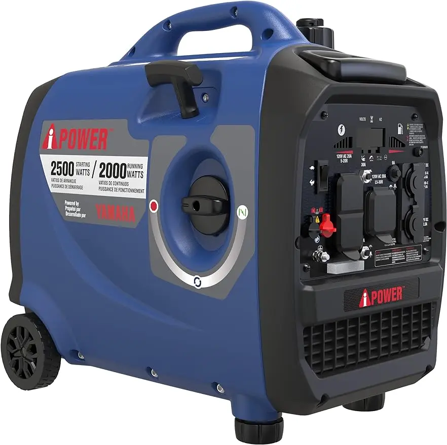 

A-iPower Portable Inverter Generator, 2500W Ultra-Quiet Powered By Yamaha Engine RV Ready, EPA & CARB Compliant, CO Sensor Ultra