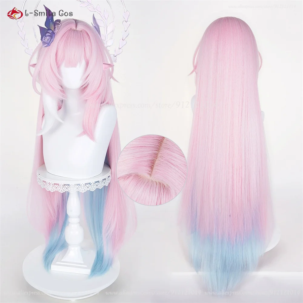HSR Cyrene Cosplay Perücke 105/130cm Pink Mix Anime Hitzeresistent Synthetik 9