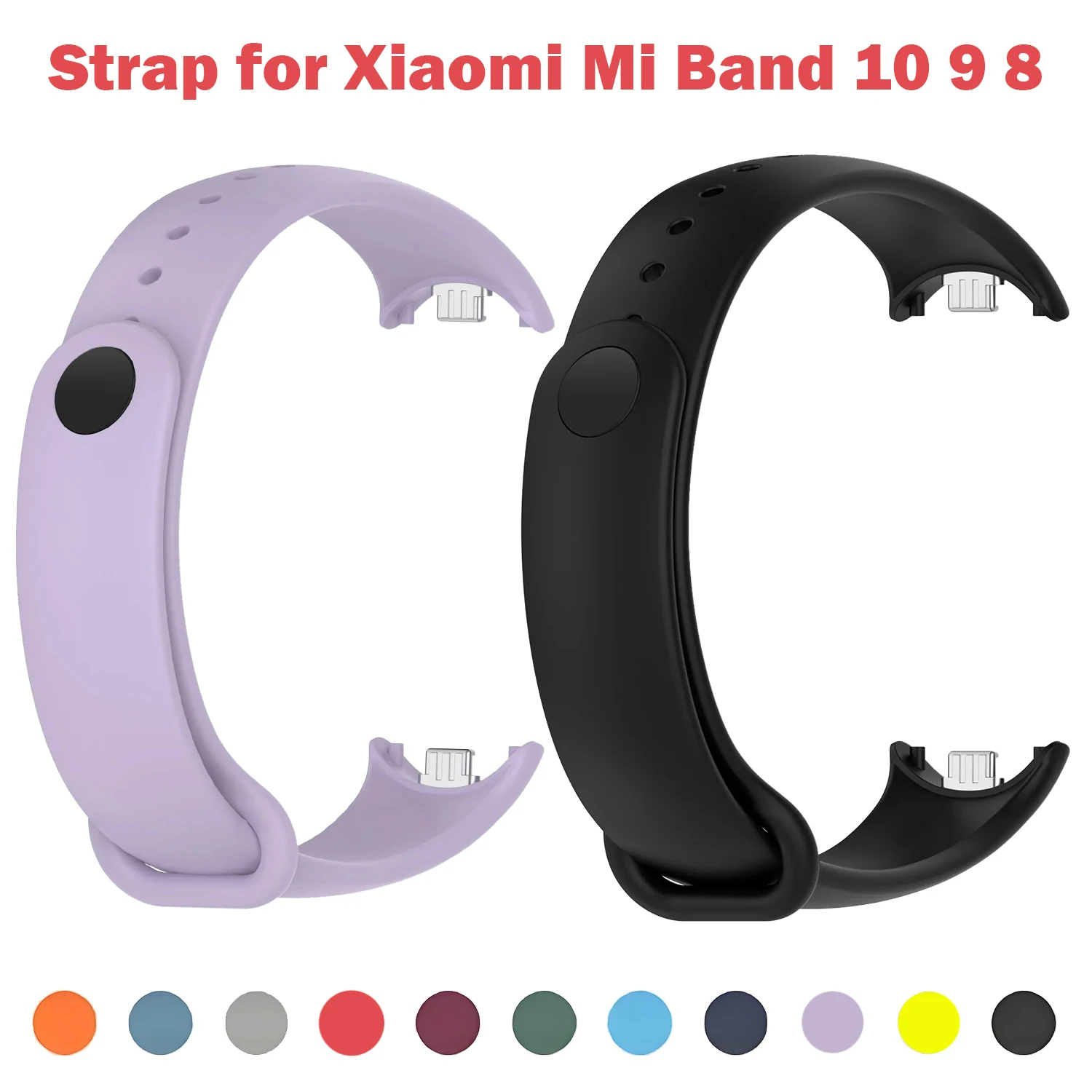 Silicone Sport Strap Rubber Bracelet for Fitness Tracker Accessories