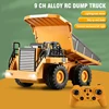 RC Excavator Bulldozer Dumper Car 2.4G 9CH Remote Control Engineering Vehicle Crawler Truck Toys for Boys Kids Christmas Gifts 5