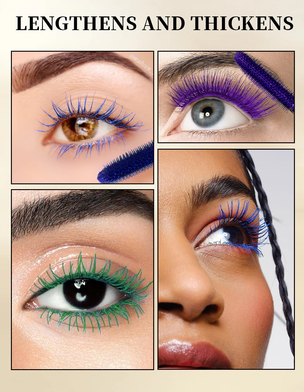 Waterproof Chocolate Brown Mascara For Lengthening And Curling_voghion.com