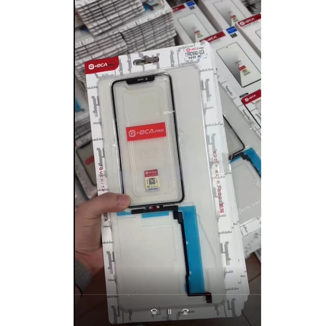 5 Stück g oca pro Long Flex für iPhone x xs max 11 12 pro 11pro max xr Touchscreen-Glas mit Oca-Bildschirm Digitalis ierer Außen verkleidung – Detail 8