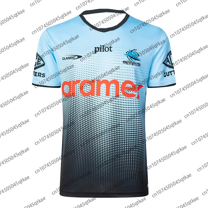 Cronulla-Sutherland Shark NRl Men Women Home Rugby Jersey Summer Oversize Sportwear Quick Drying Australia Football Tee