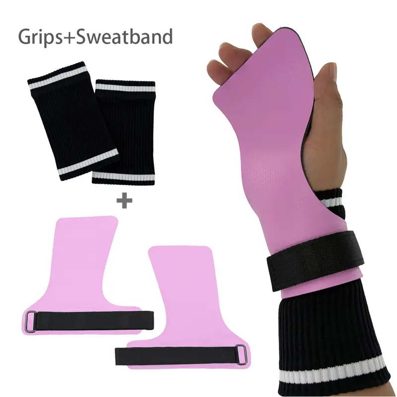 A Pair of Carbon No Finger Hole Hand Grips for Crossfit Pull Ups Cross Training Kettlebell Gymnastics Workout Palm Protector - Image 30