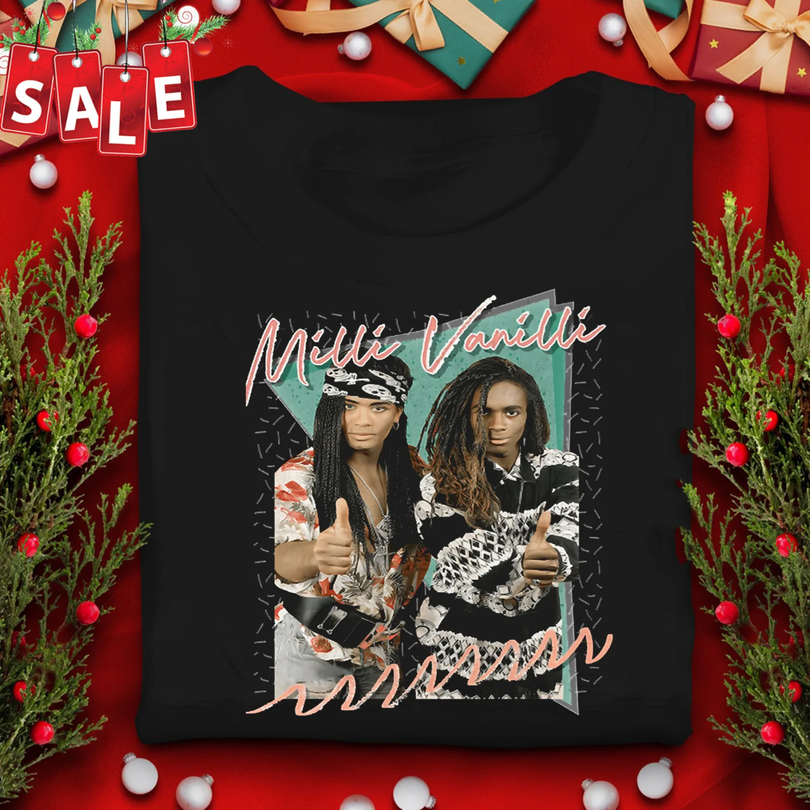 Maglietta Milli Vanilli Taglia S M L 234Xl Uomo Nero Ee814