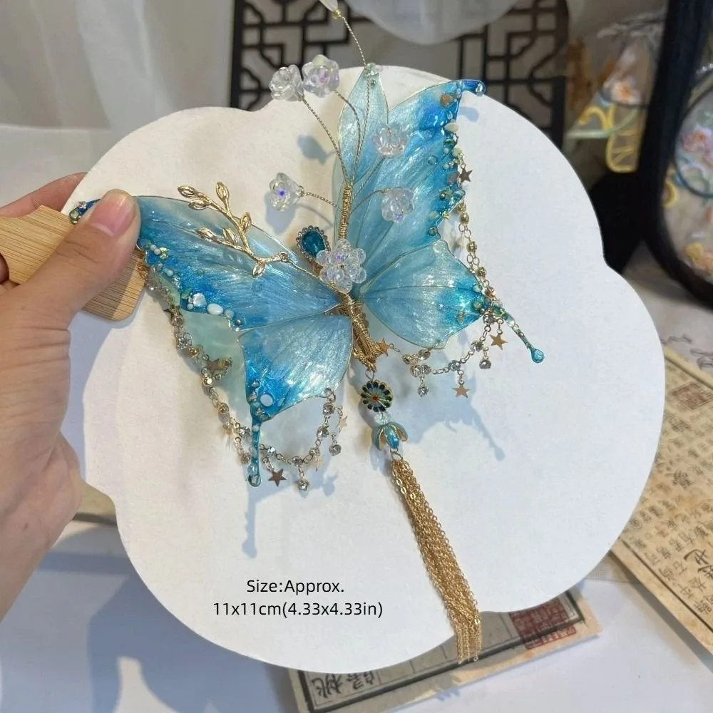 Sweet Fairy Wing Hair Clips Handmade Tassel Hair Clip  Tassel Hair Clip Colorful  Hair Claw Girls Accessories