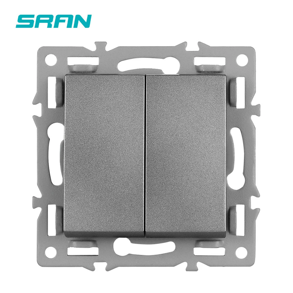 Description Picture 4 of itemSRAN 2Gang Light switch Module Accessories With Iron Plate Suitable For SRAN F Series 82mm Panels,110-250V