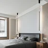 Modern LED Longer Pendant Lights Home Decor Hanging Lamp Dining Room Bedroom Bath Bedside Background Chandeliers Fixtures 2