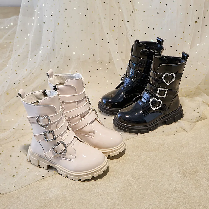 Girls Casual Short Boots Pu Soft Bottom Anti Slip