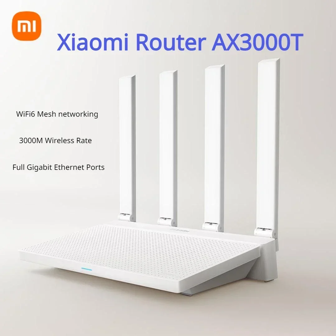Wifi Router New Xiaomi Router AX3000T IPTV Mesh Networking Gigabit Ethernet Ports Gaming Accelerator Repeater Modem Signal Amplifier