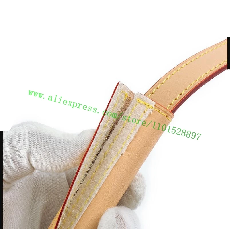 1 Pair Calfskin Handbag Bag Handles Pad Protector Protective Sleeve Hook Loop 4 Color Style Black Coffee Vachetta Natural Beige