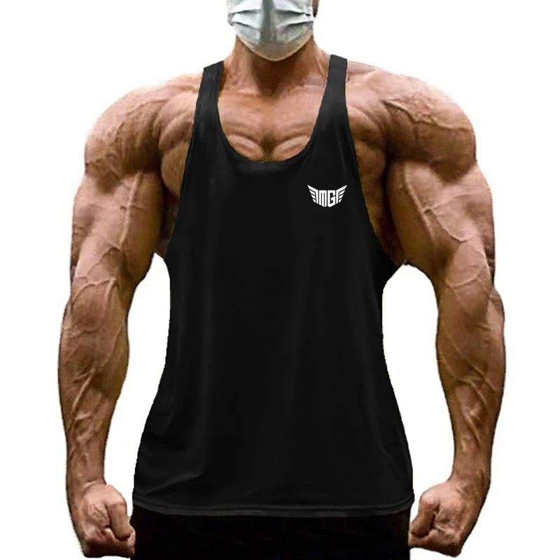 

New Brand Cotton Y Back Gym Tank Tops Summer Fitness Mens Sleeveless Shirt Bodybuilding Clothing Workout Vest Muscle Singlets
