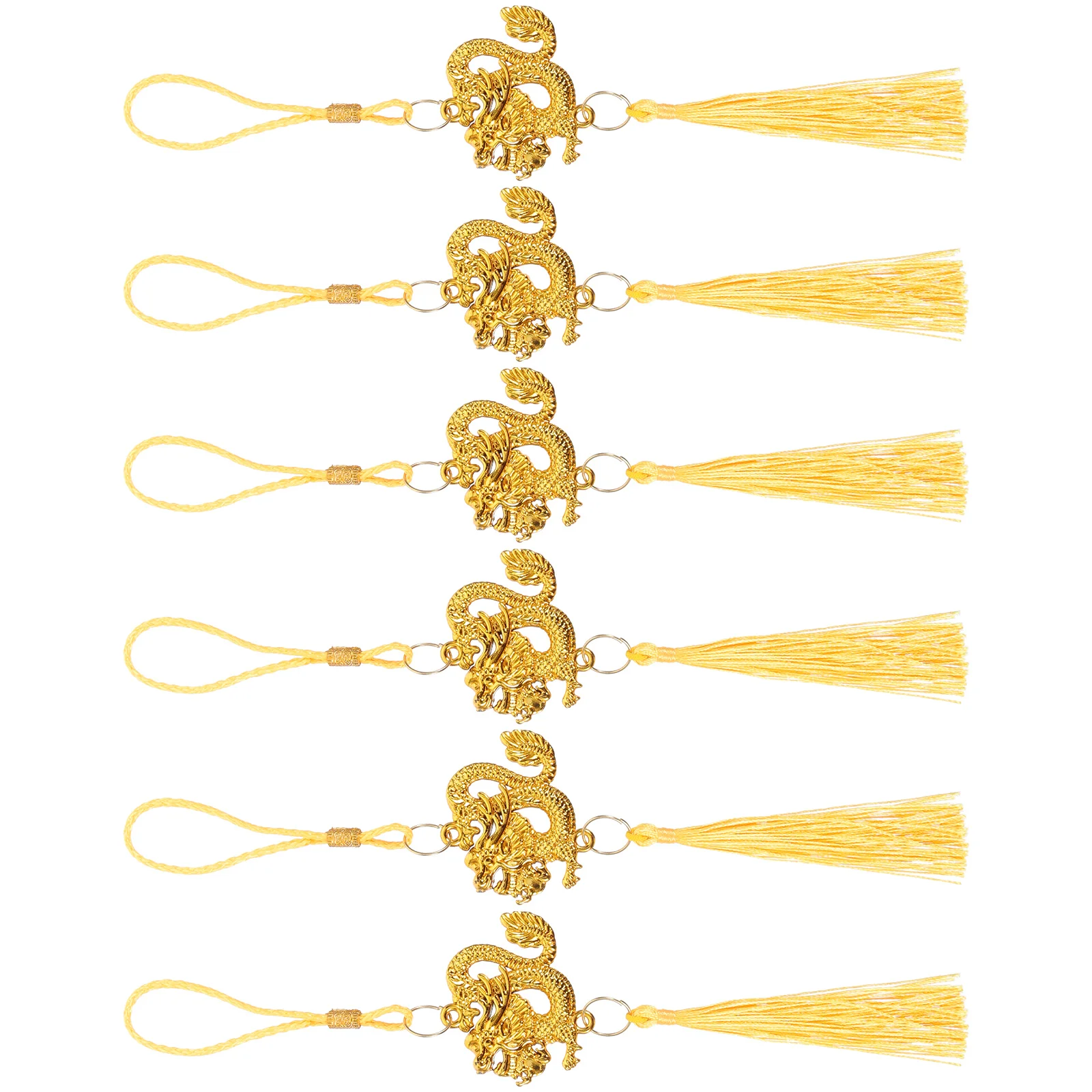 

6pcs Spring Festival Bonsai Hanging Pendants Chinese New Year Dragon Pendant Bonsai Pendants