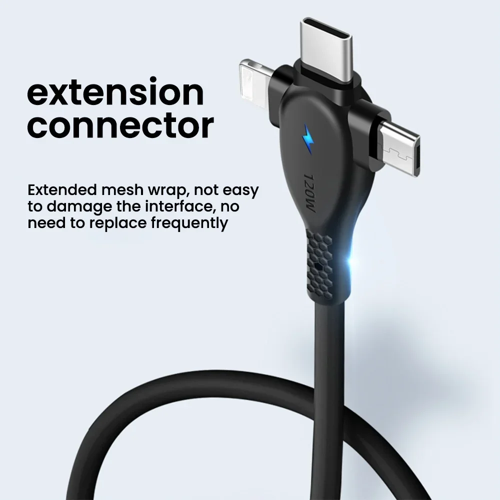 High-Power Universal Fast Charging Cable with Dual USB-C Connectivity
