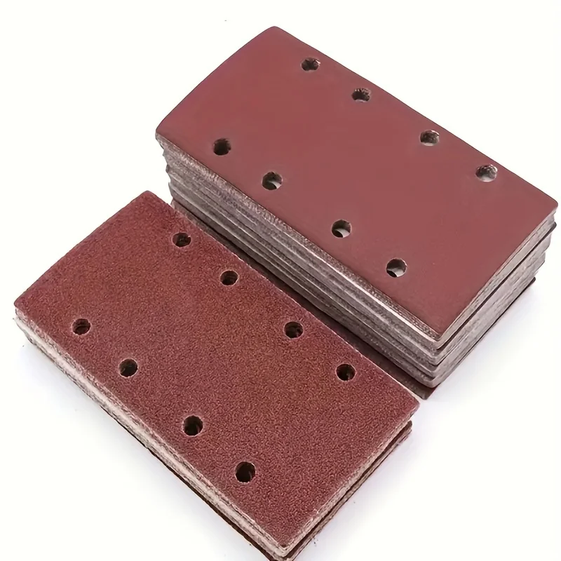 12PCS Square Sandpaper Grit Flocking Sand Paper Special Shaped Disc Abrasive Stone Glass Grinder For Wood Polish Tools sanding paper