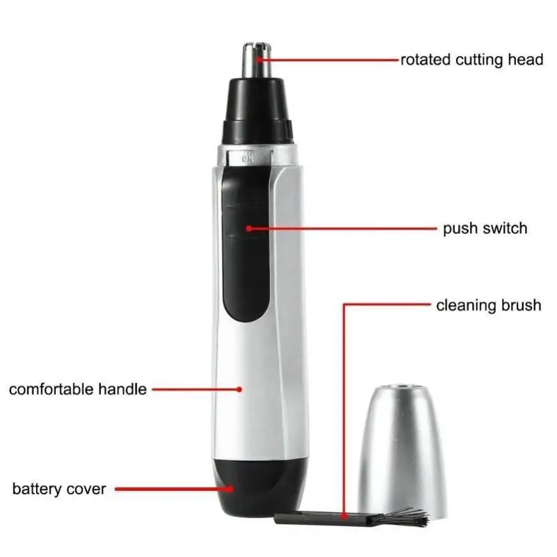 Electric Nose Ear Face Hair Removal Trimmer Shaver Clipper Portable Men And Women Nose Hair Shaver Waterproof Nose Hair Trimmer
