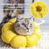 Sunflower Pet Elizabethan Collar Adjustable Anti-Bite Surgery Anti-Lick Wound Protective Collar Cotton Soft Adjustable 1
