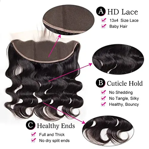 10-24 Inch13x4 Lace Frontal Straight Loose Water Curly Deep Pre Plucked Swiss HD Transparent Full Frontal Only 100% Human Hair