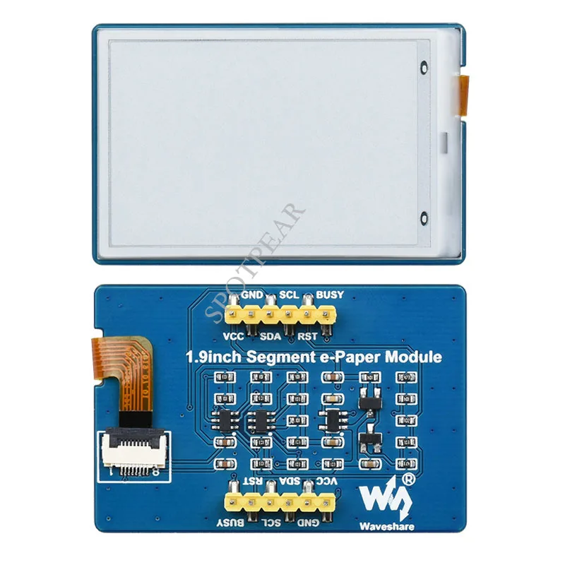E-paper E-ink Display Module Tela Spi para Arduino Stm32 Raspberry pi Instrumento Eletrônico Segmento 19 - Imagem 3