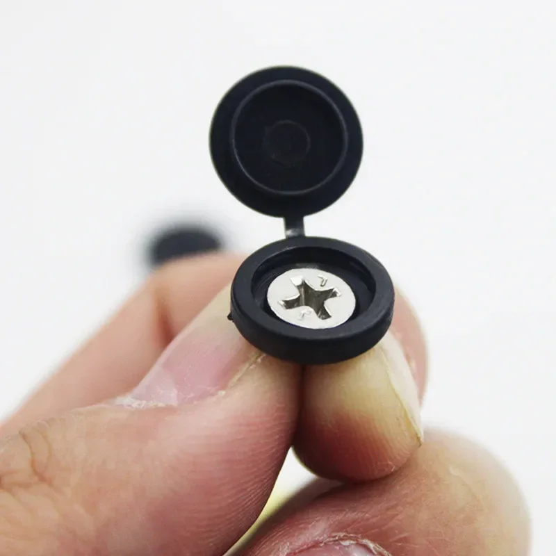 Screw caps White Black Grey Plastic One-piece Screw Cap Cover Nail Nuts Bolts Decorative Folding Ugly Covers