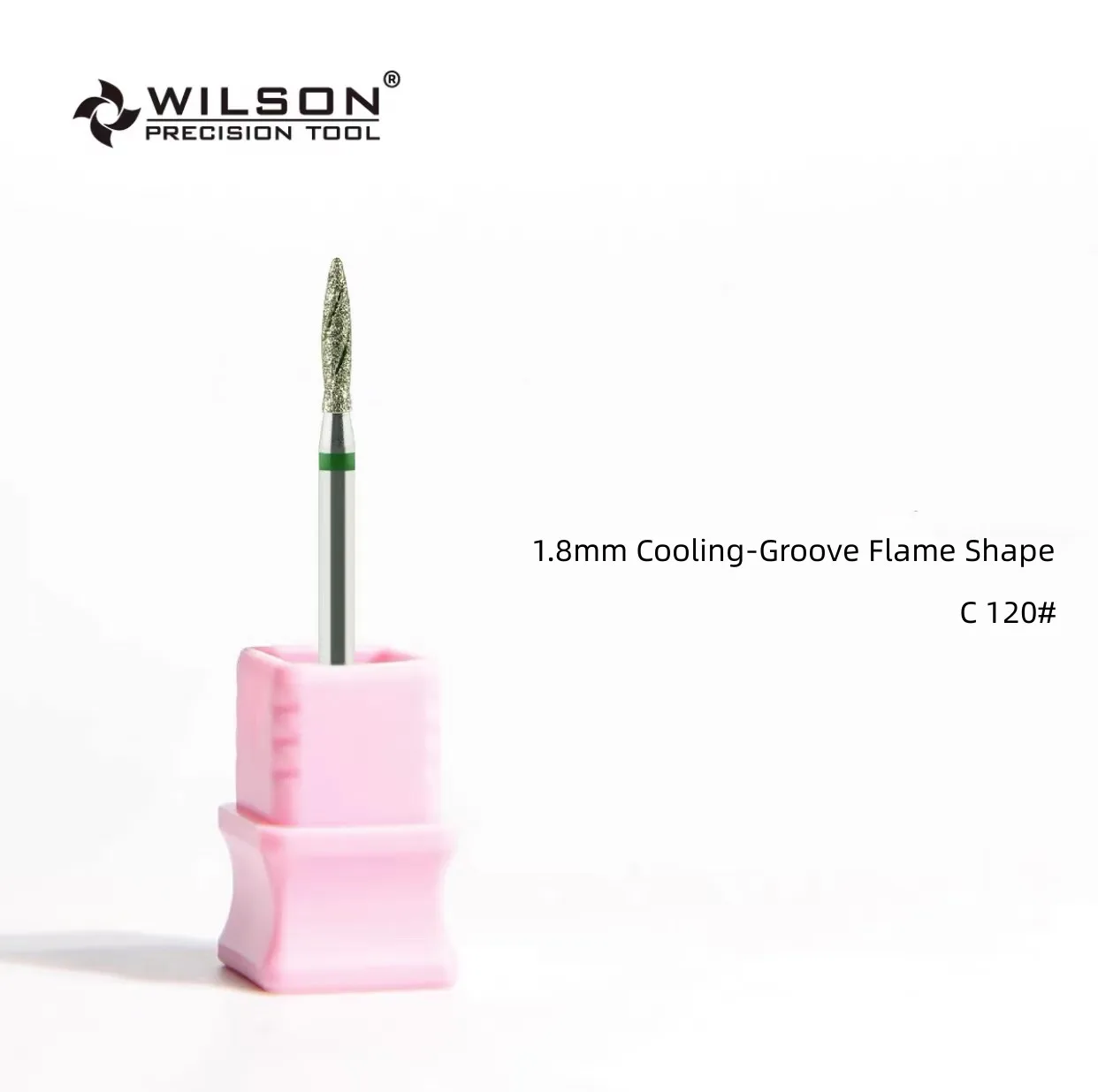 WILSON 냉각 그루브 불꽃 모양 다이아몬드 비트 도구 매니큐어 용 네일 커터 드릴 비트 손톱 액세서리 무료
