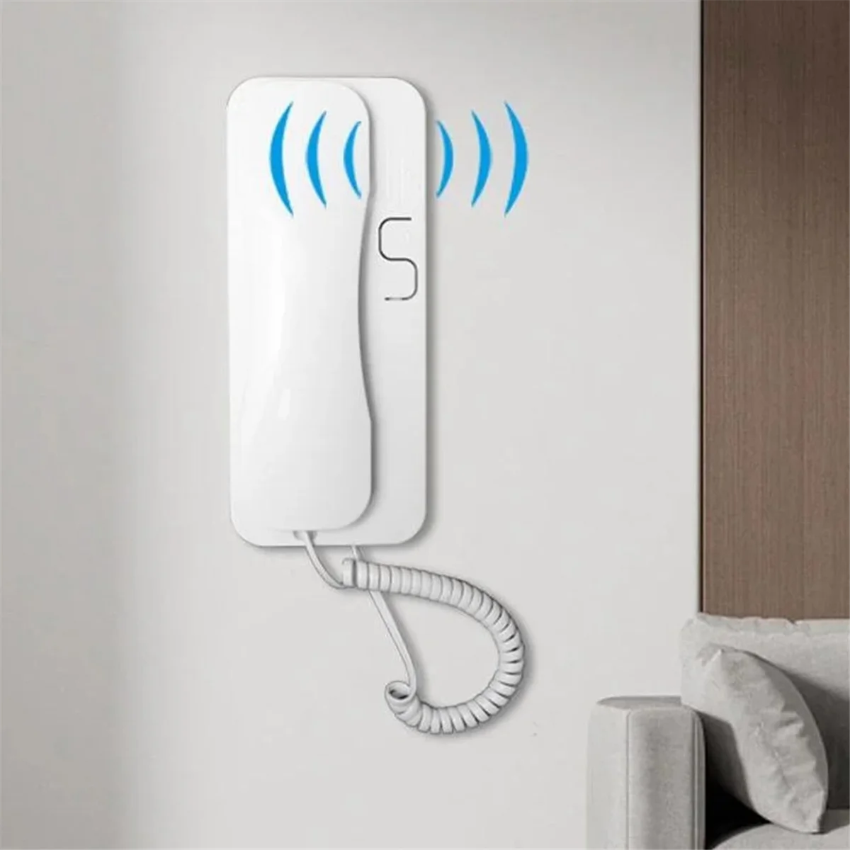 Doorbell Intercom Doorbells 2 Wire Audio Phone Without Outdoor Station Electronic Intercom Apartment Building Door Handset