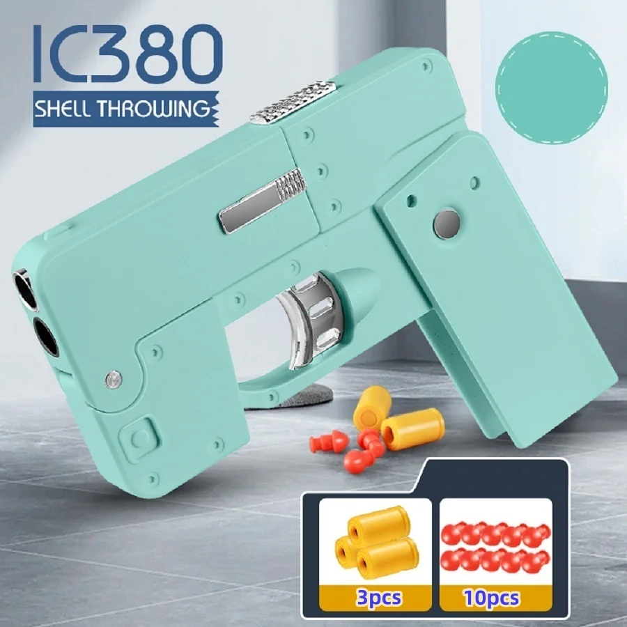 Folding Toy Launcher with 3 Shells and 10 Rounds of heads 3