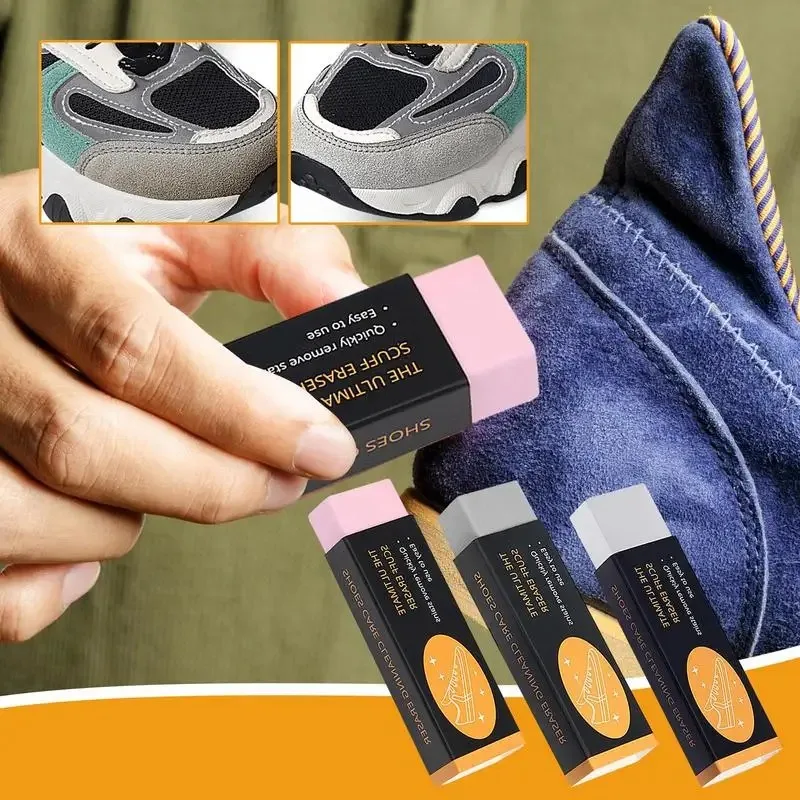 Sneakers Care Tools Stain Cleaner Cleaning Eraser for Suede Nubuck Leather Boot Clean Rubber Eraser Wipe Rubbing Tools 2