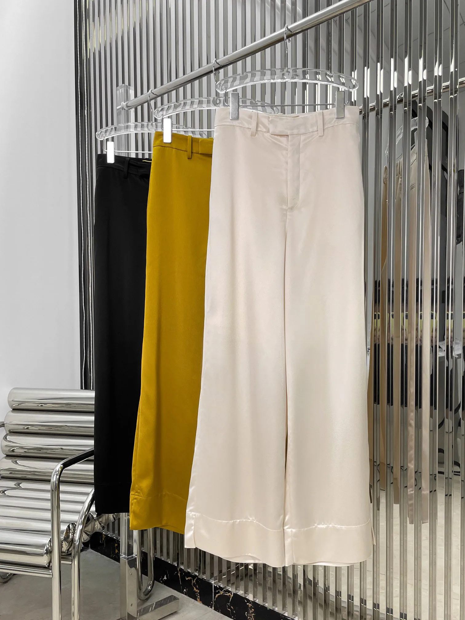 

2023 autumn women's new hot Everything elegant French robe pants