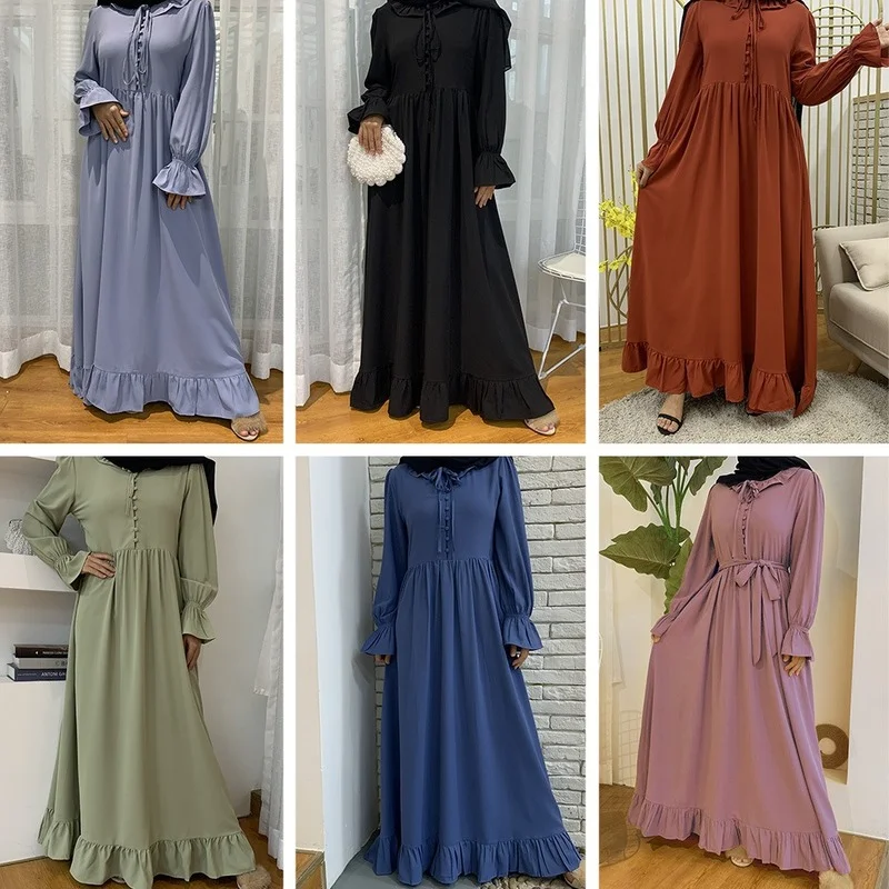 Ramadan Abaya for Women, Islam Abayat, Muslim Dress, Dubai, Turkey, Eid Mubarak, Moroccan Caftan, 2022