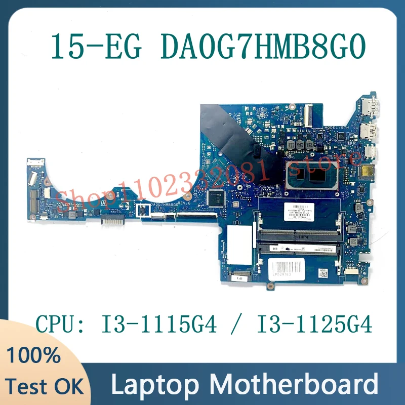 

Материнская плата M16348-601 DA0G7HMB8G0 для ноутбука HP 15-EG, материнская плата с M16348-001/I3-1125G 4 CPU 100% протестирована