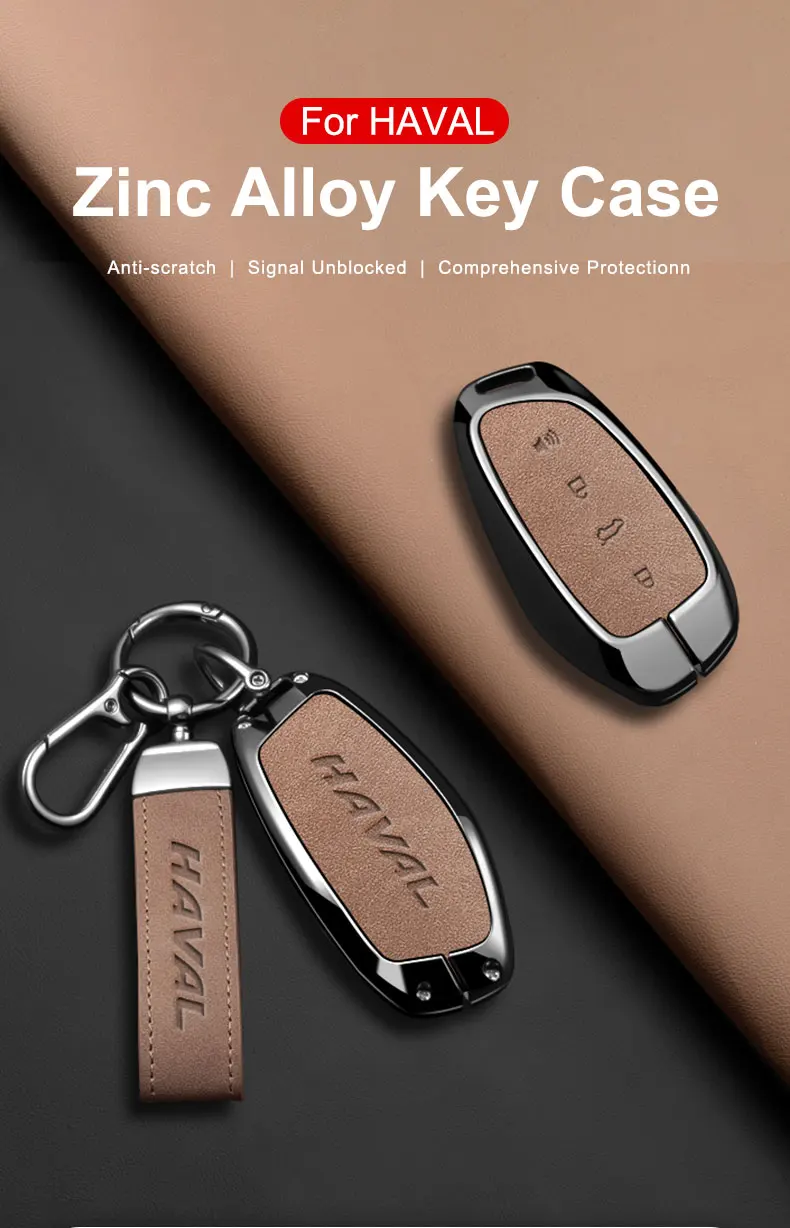 Schlüsselabdeckungen aus Zinklegierung für Great Wall Haval H6 2024, H9 2025, H2, M6, Cool Dog Plus, Owl MAX, F7, F7X, F7X, F7H, H8 und H3 Autos – Detail 1