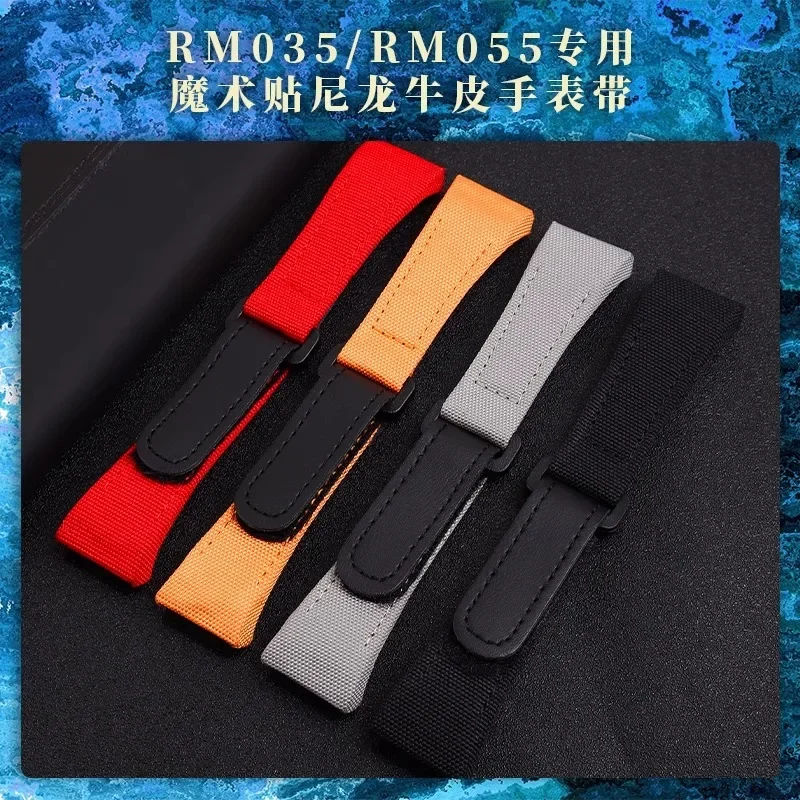 قماش + حزام من الجلد الطبيعي لحزام ريتشارد ميل من...