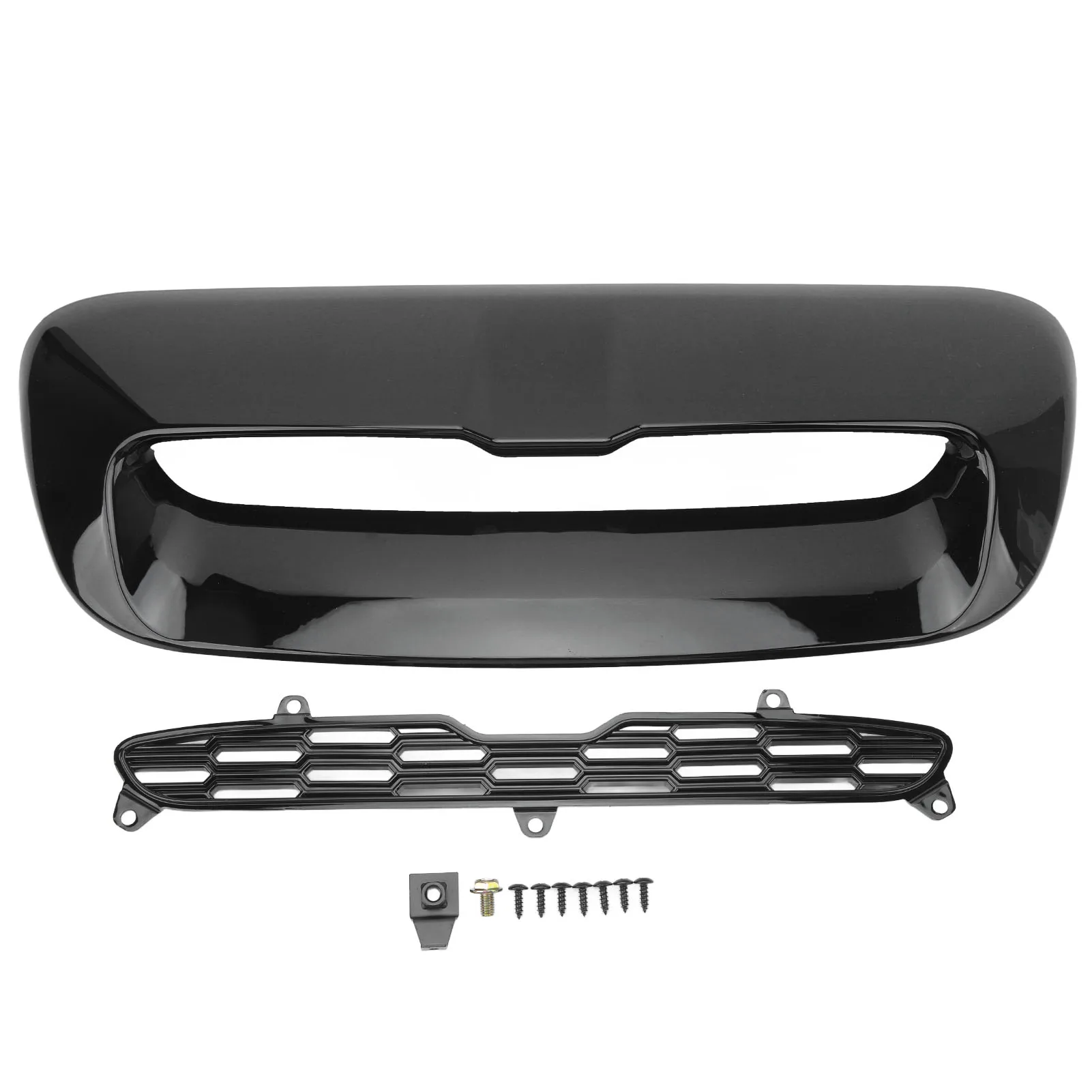 2 ชิ้นด้านหน้า Hood Vent Trim Bright Black Air Outlet เปลี่ยนสําหรับ Cooper S R56 R55 R57 r58 R59 1