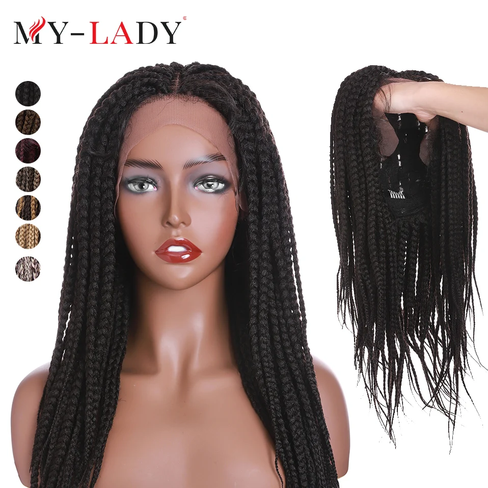 Braided Lace Wigs Baby Hair Wigs Braids Brazilian Hair Brazilian