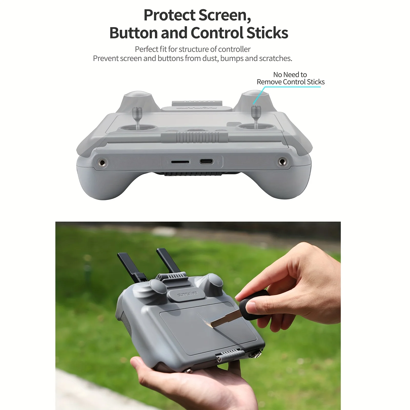 Pare-soleil et Dragonne pour DJI RC2 - Protection Écran Drone