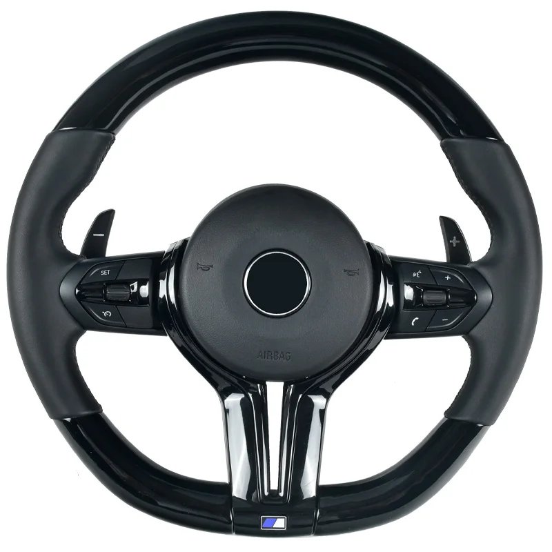 

For BMW F30 F31 F32 F34 F10 F18 F07 F20 F22 F23 F15 F16 F25 F26 Full Leather Steering Wheel