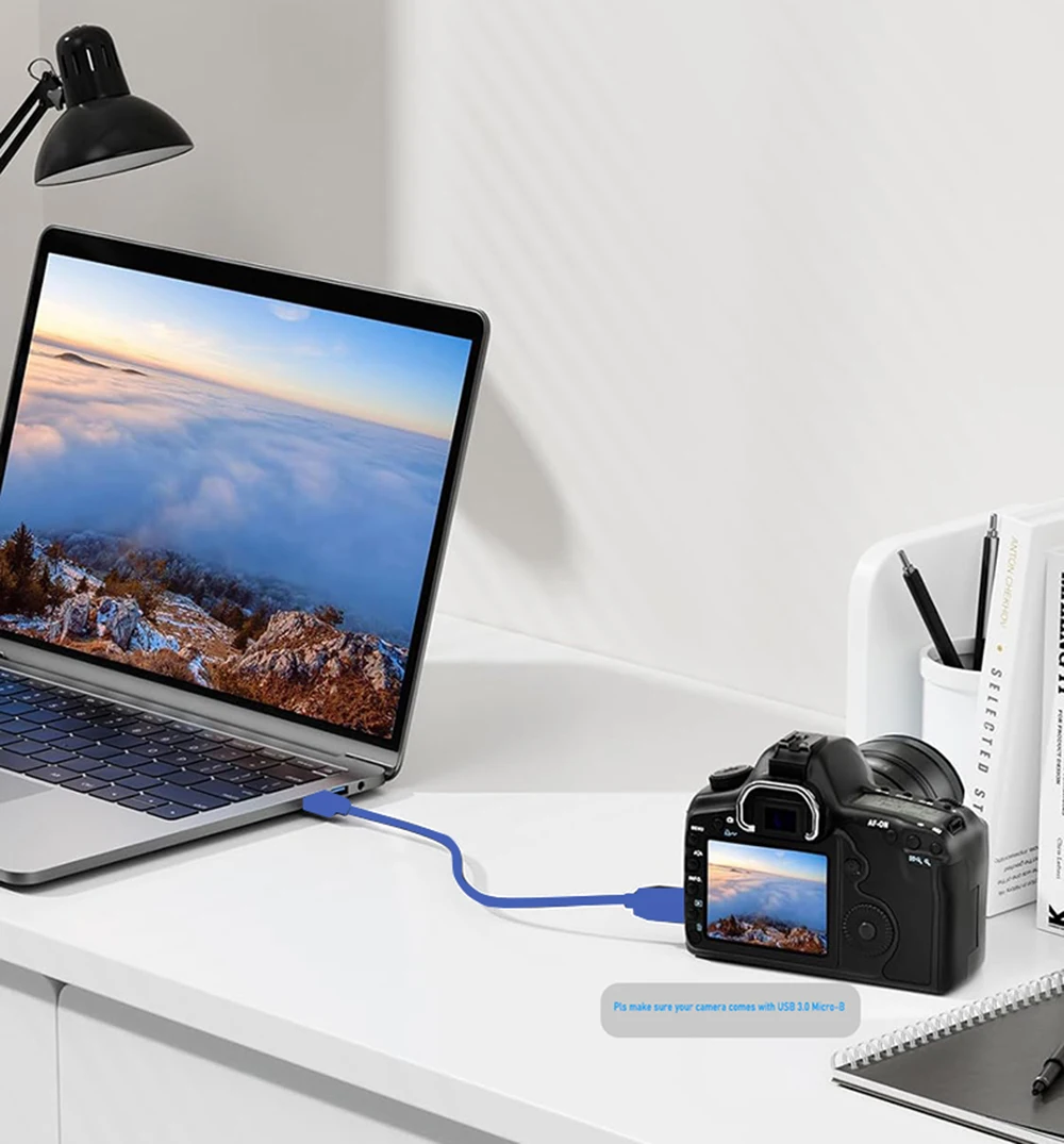 짧은 마이크로 USB 3.0 케이블 휴대용 USB 3.0 - Micro-B 코드 USB 3.0 WD Lacie Hitachi Seagate용 외장형 하드 드라이브 케이블