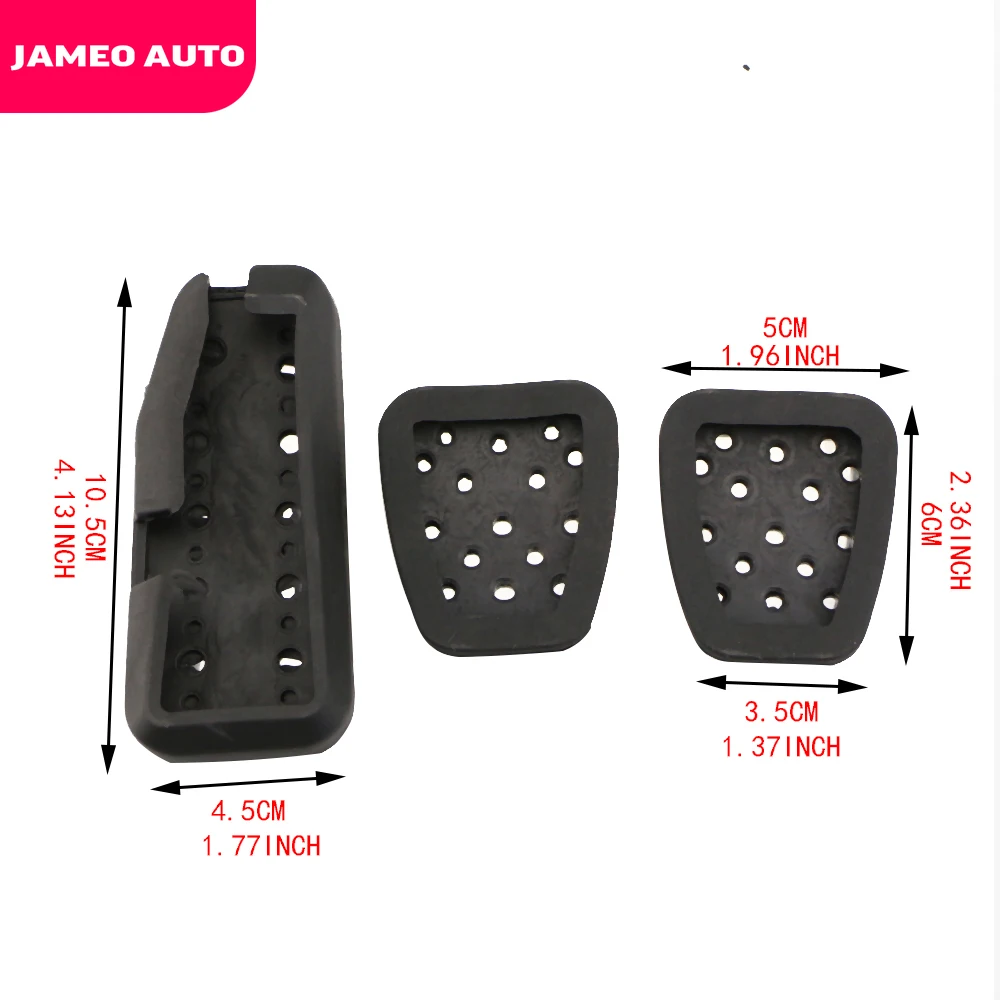 Auto Car Pedals Gas Brake Clutch Accelerator Pedal Pad Plate Cover for Honda CITY 2013-Vezel HRV HR-V 2015-Jameo