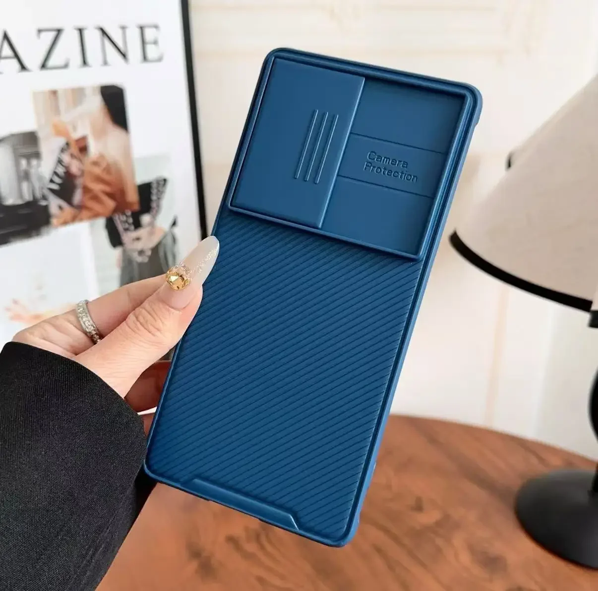 Premium Shockproof Magnetic Protective Case with Sliding Lens Cover