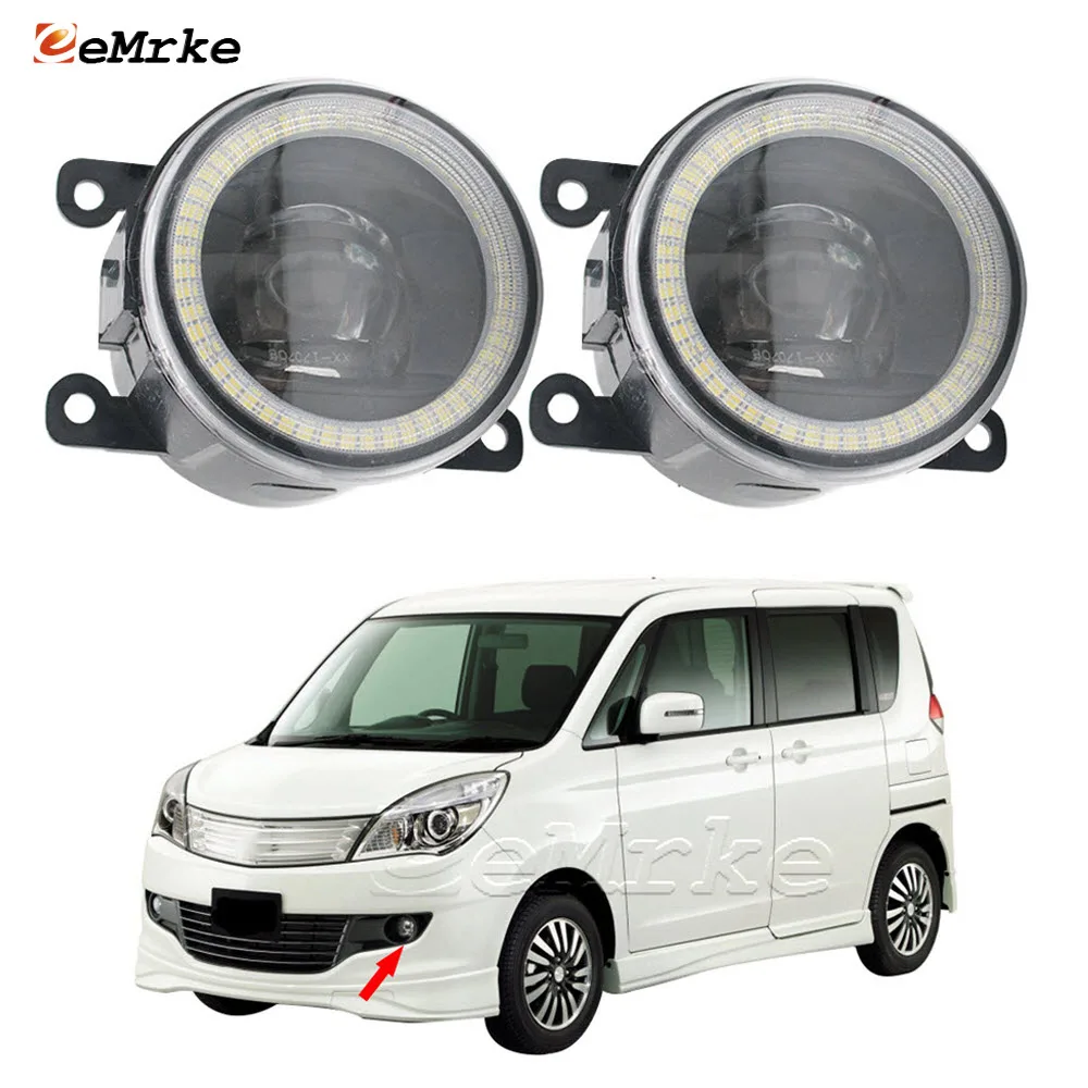

2x Автомобильные фары для Mitsubishi Delica D2 MB15S 2011 2012 2013 2014 2015 светодиодные линзы Автомобильные противотуманные фотолампы дневные ходовые огни