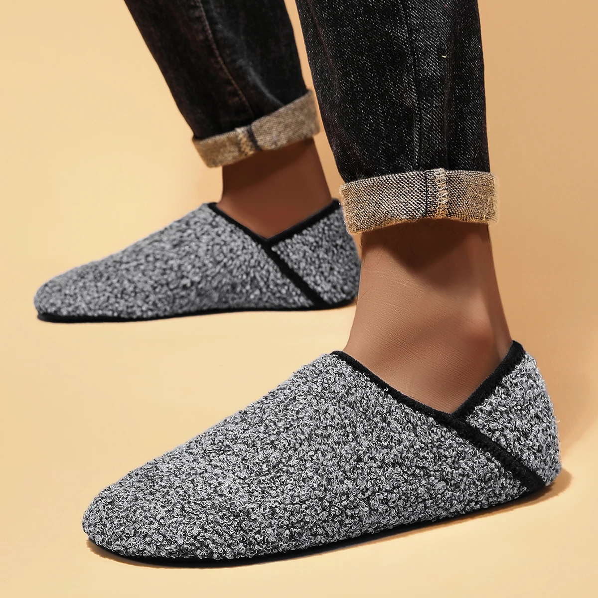 Men's Indoor Anti Slip Slippers For Autumn Winter