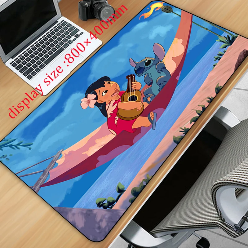 Alfombrilla de ratón con estampado de Disney Stitch XL, accesorio para  Gamer, Gran Bloqueo de ordenador, alfombrilla para teclado, Anime, cosas  extrañas, envío directo - AliExpress