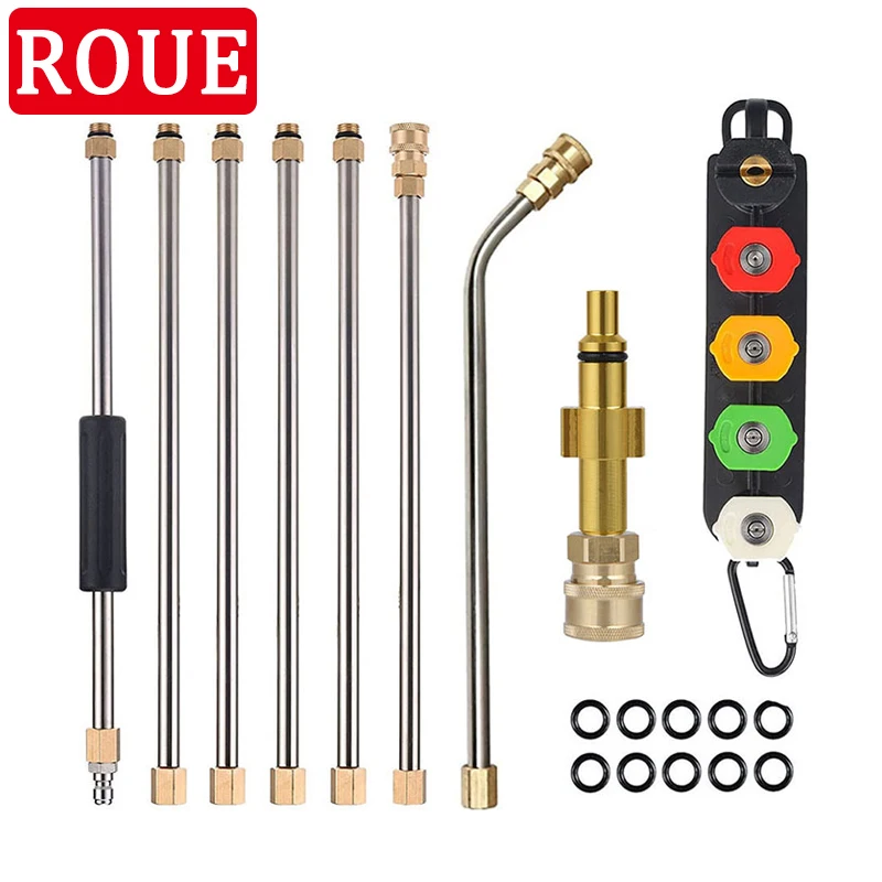 Set Prolunga Per Valvola Auto 23,5 Cm | Con 2 Adattatori In Ottone 8 Mm | Per Gomme Auto, Moto, Bici, Compressori - 3