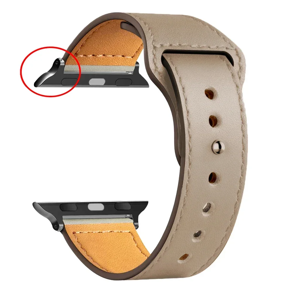 Genuine Leather Strap for Smartwatch - Sport Loop Bracelet in Classic Design
