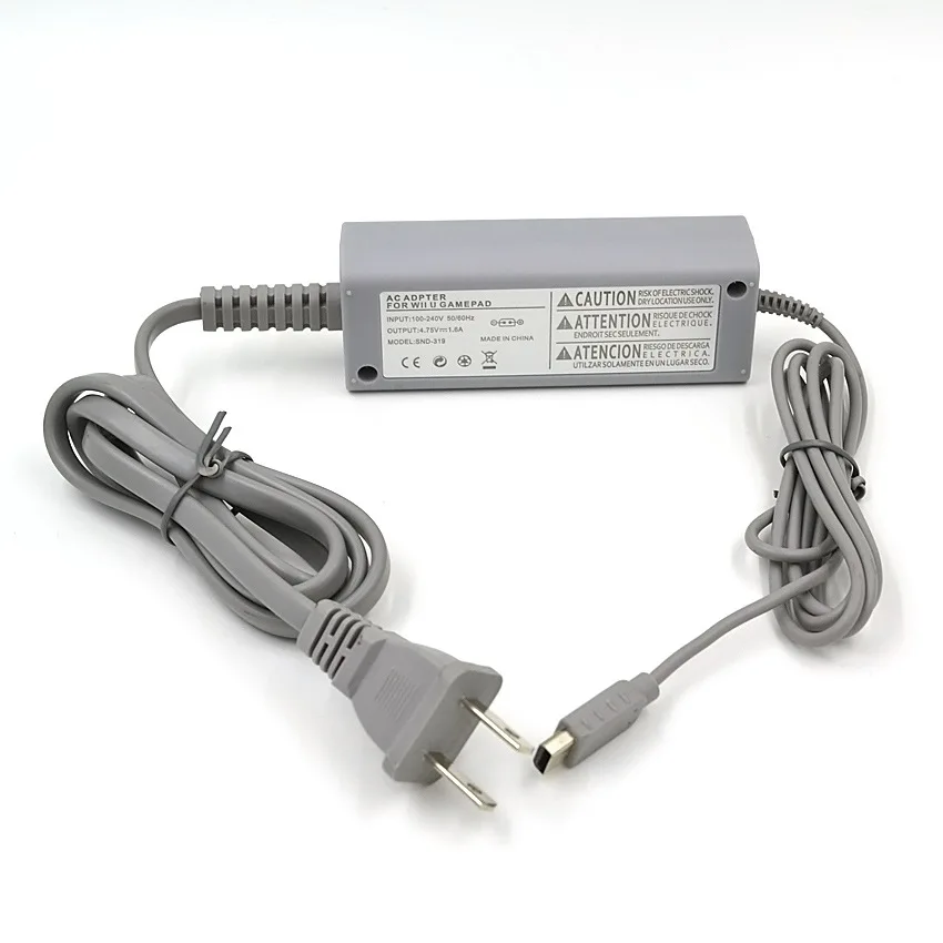 

10Pcs AC Charger Adapter for Nintendo Wii U Gamepad Controller Joystick US/EU Plug 100-240V Home Wall Power Supply for WiiU Pad